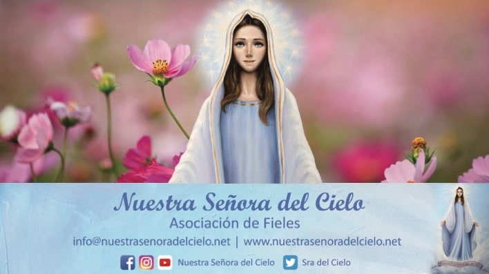 Pie - Imagen Nuestra Señora del Cielo Fores a María